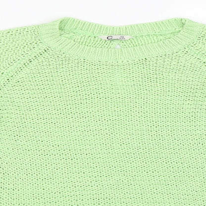 Preworn Girls Green   Pullover Jumper Size 10 Years