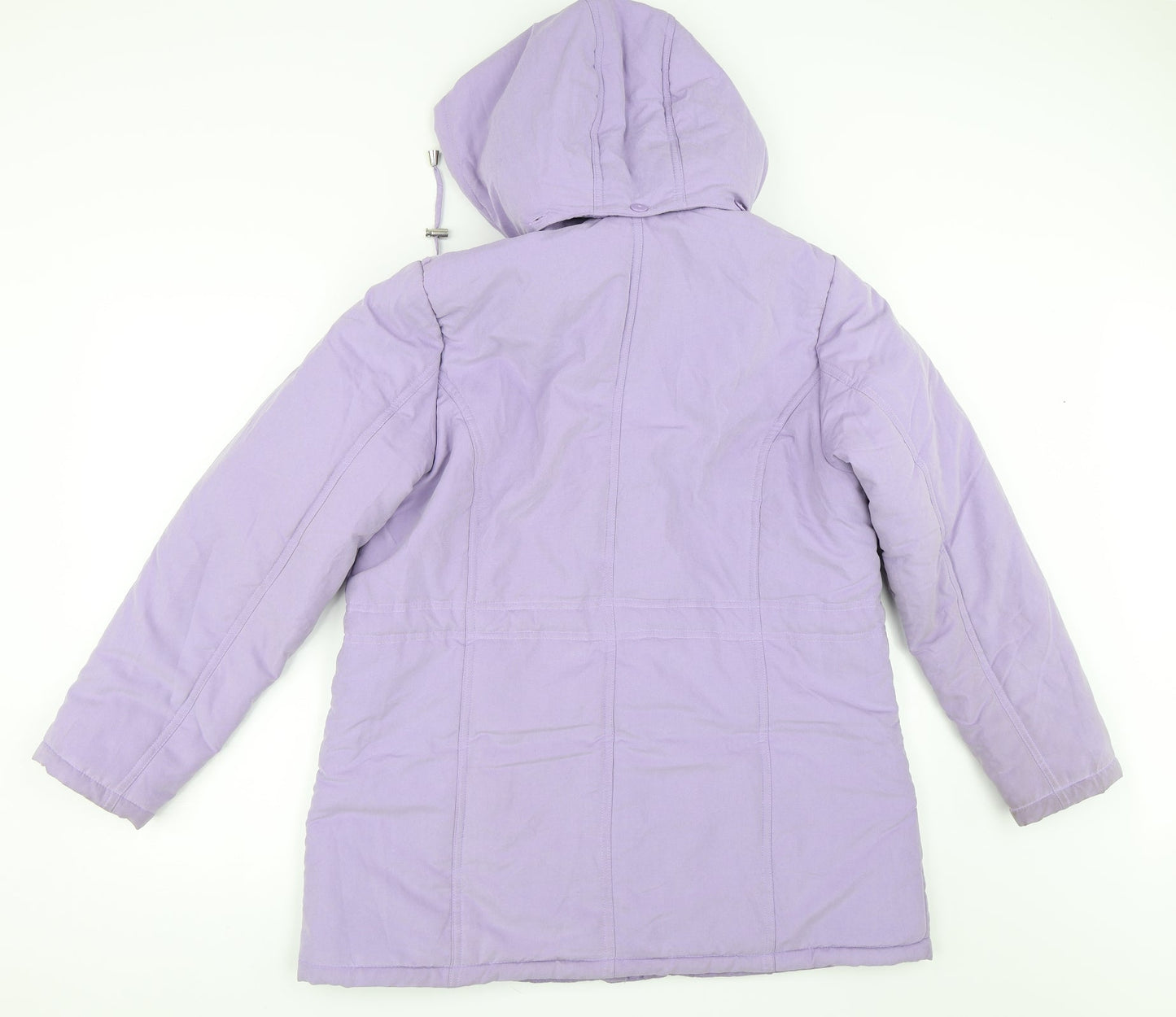 Amber Womens Purple   Parka Coat Size 12