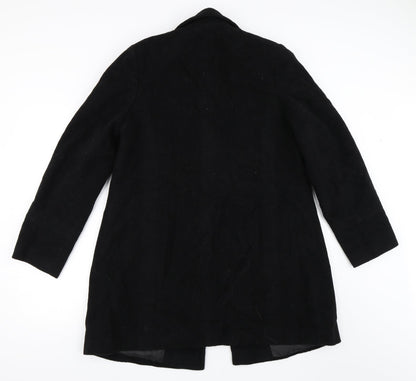 Womens UK Size 14 BHS Black Overcoat