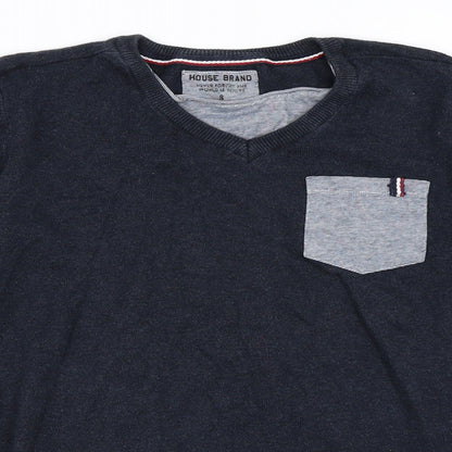 House Mens Blue   Pullover Jumper Size S