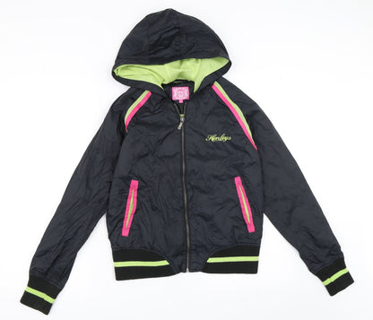 Henleys Womens Black   Windbreaker Coat Size S
