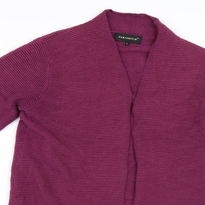 Paramour Womens Purple   Cardigan Jumper Size M