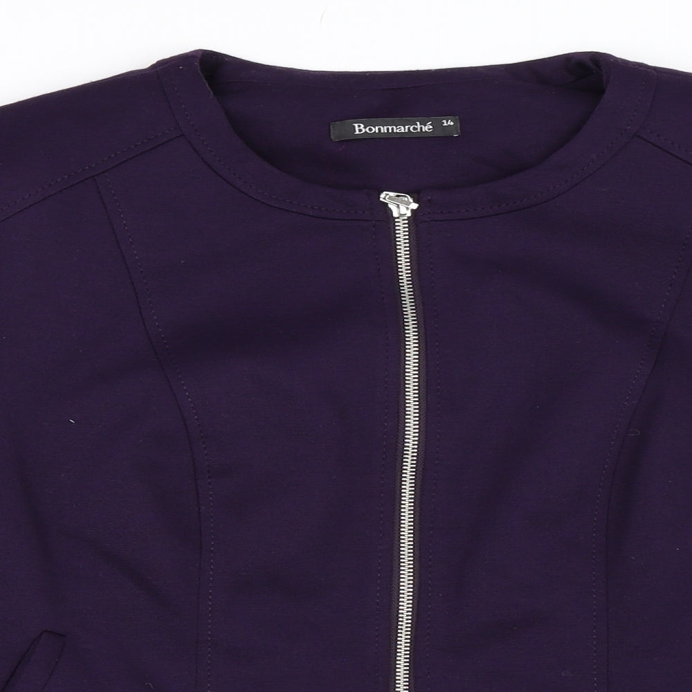 Womens UK Size 14 Bonmarché Purple Jacket