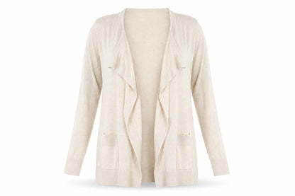 Atmosphere Womens Beige  Knit Cardigan Jumper Size 6