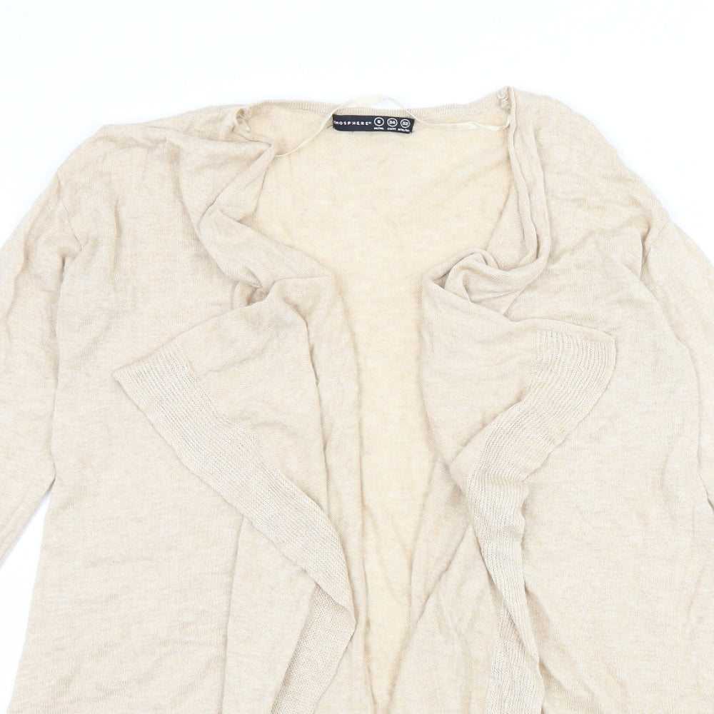Atmosphere Womens Beige  Knit Cardigan Jumper Size 6