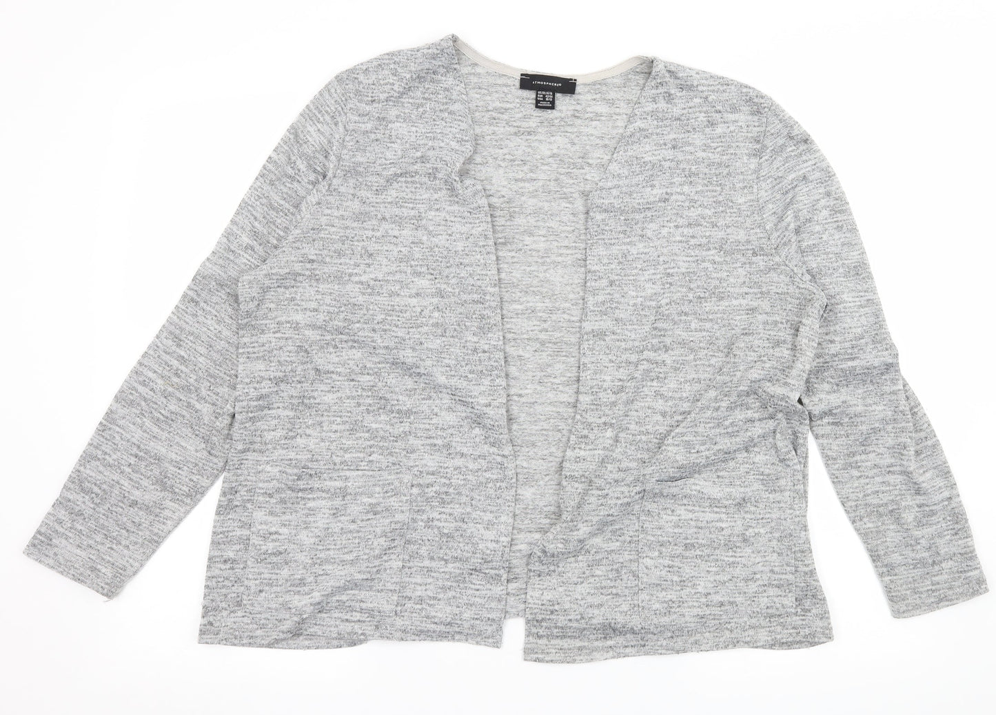 Atmosphere Womens Grey  Knit Cardigan Jumper Size 14