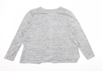 Atmosphere Womens Grey  Knit Cardigan Jumper Size 14