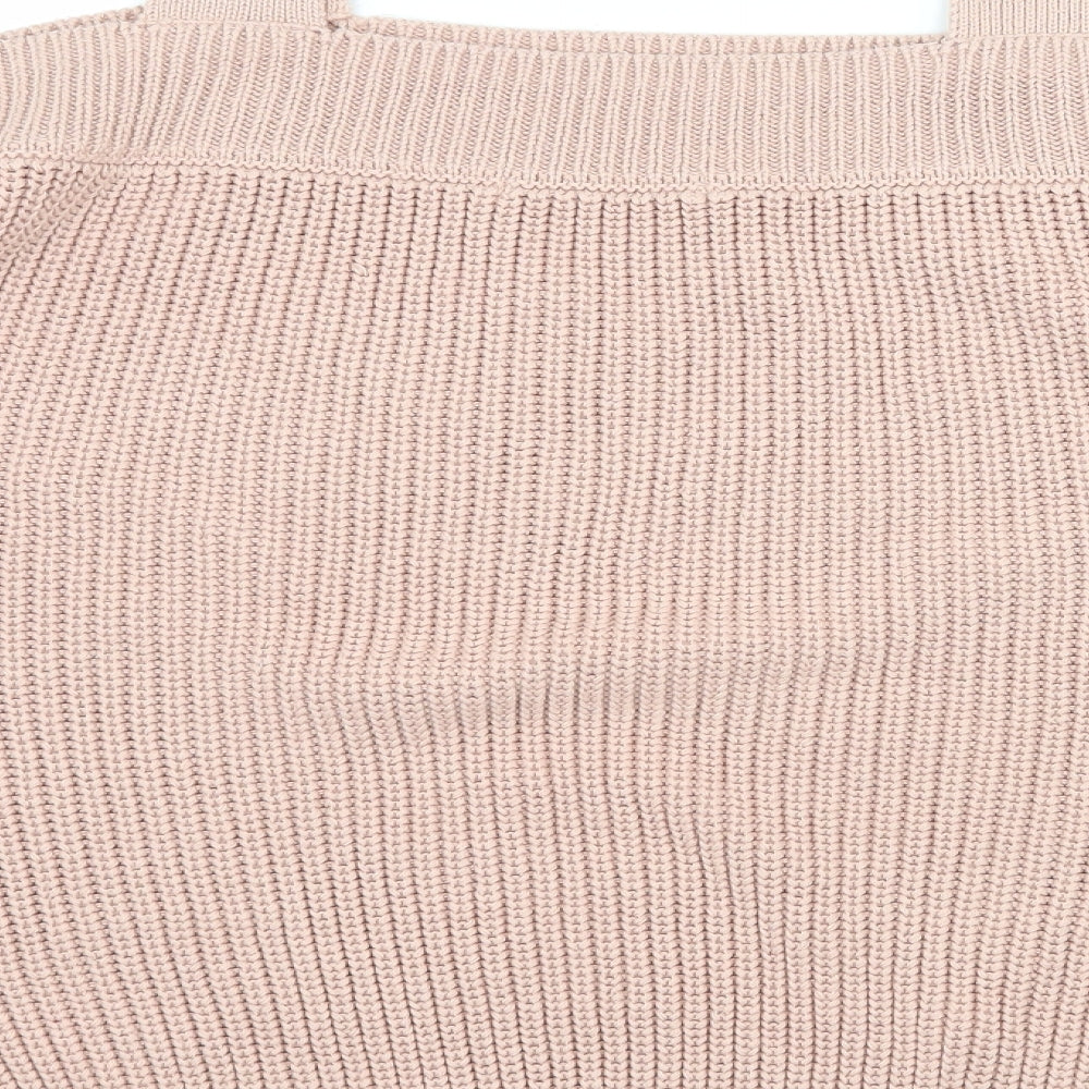 George Womens Pink  Knit Pullover Jumper Size 14  - Cut Out Shoulder