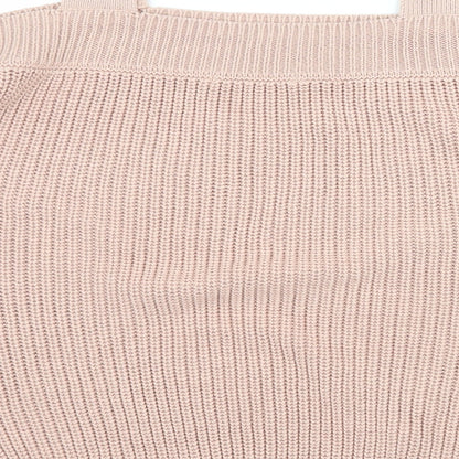 George Womens Pink  Knit Pullover Jumper Size 14  - Cut Out Shoulder