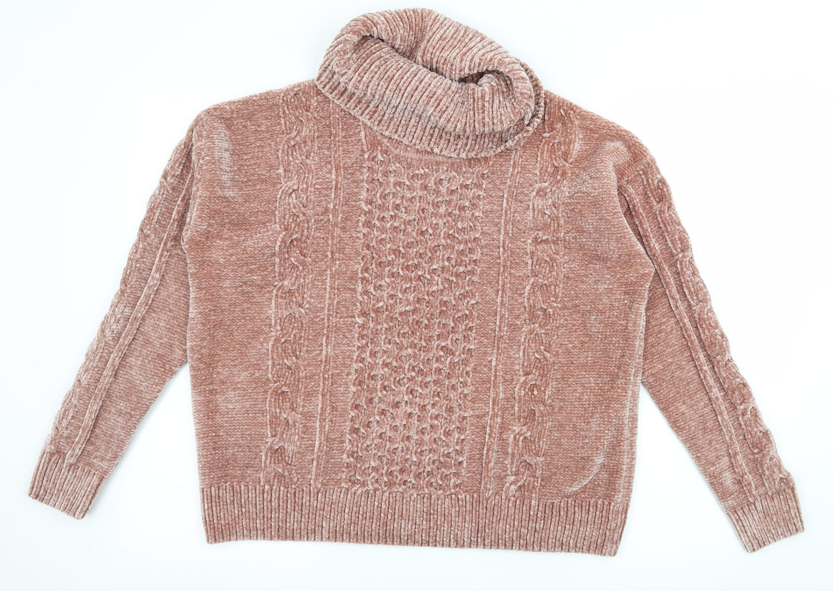 Georg Womens Pink  Knit Pullover Jumper Size M