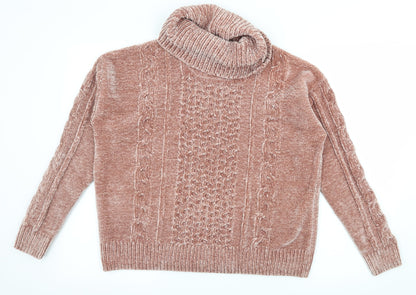Georg Womens Pink  Knit Pullover Jumper Size M