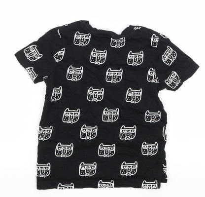 George Boys Black Geometric Jersey Basic T-Shirt Size 2-3 Years  - Hipster Dog