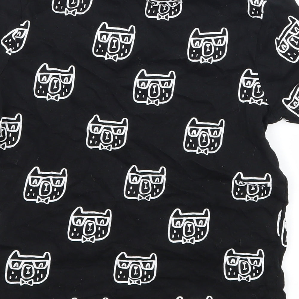 George Boys Black Geometric Jersey Basic T-Shirt Size 2-3 Years  - Hipster Dog