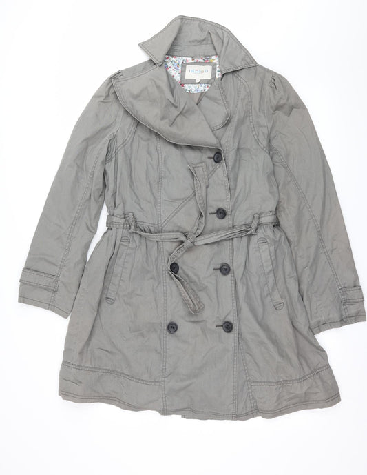 Womens UK Size 12 Marks and Spencer Grey Overcoat