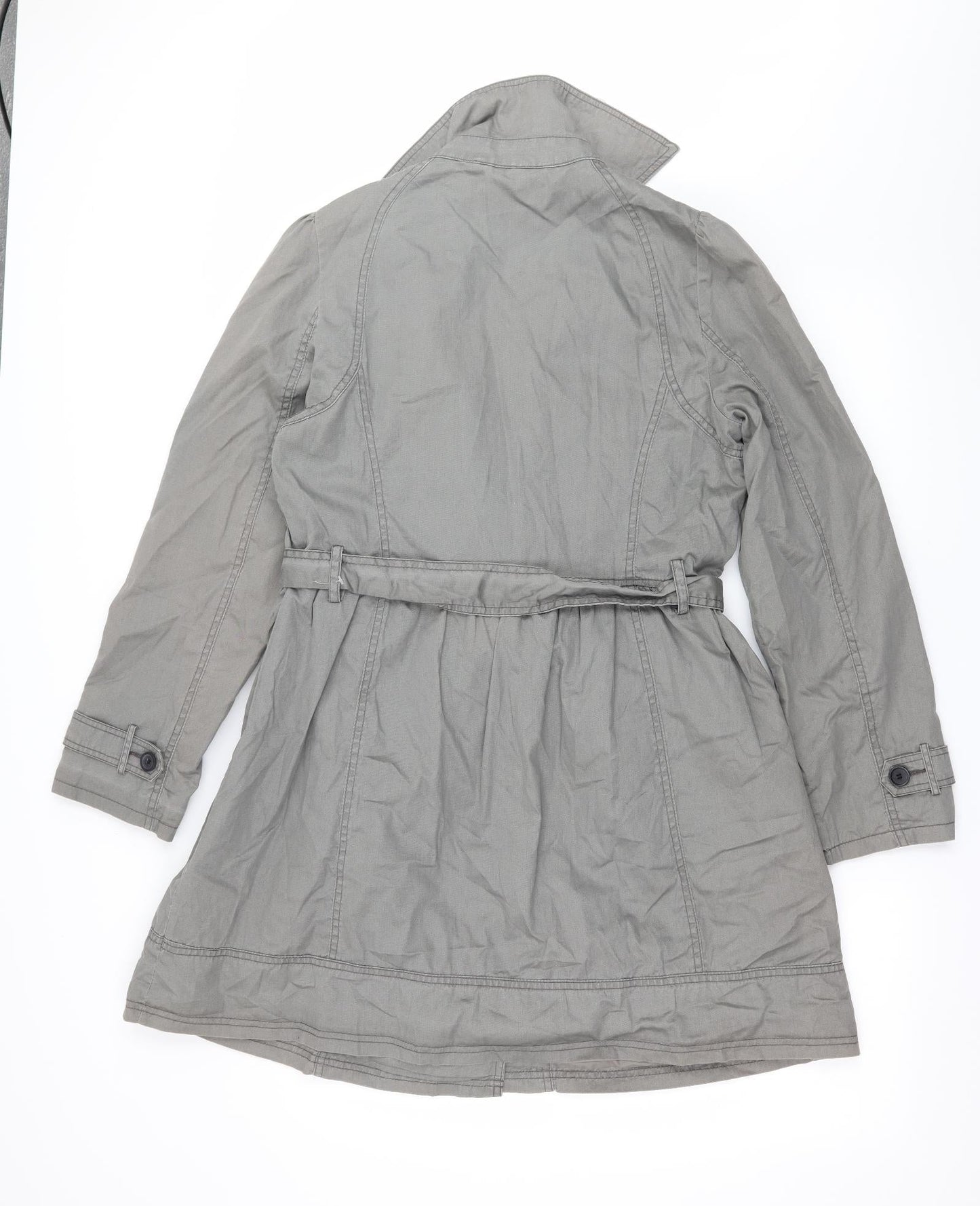 Womens UK Size 12 Marks and Spencer Grey Overcoat