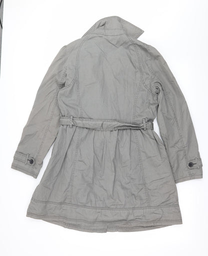 Womens UK Size 12 Marks and Spencer Grey Overcoat