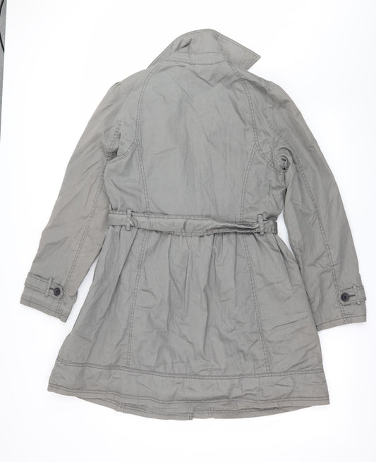 Womens UK Size 12 Marks and Spencer Grey Overcoat