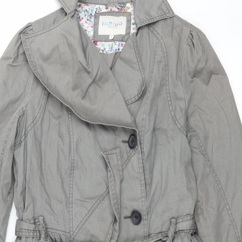 Womens UK Size 12 Marks and Spencer Grey Overcoat