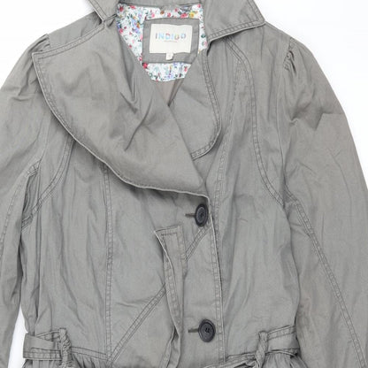Womens UK Size 12 Marks and Spencer Grey Overcoat