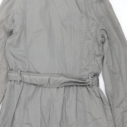 Womens UK Size 12 Marks and Spencer Grey Overcoat