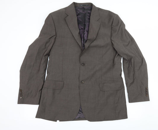 Mens UK Size L NEXT Regular Brown Suit Jacket