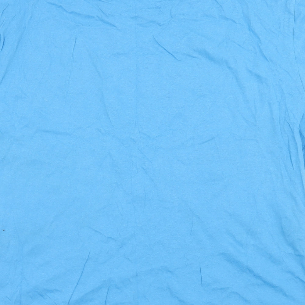 Anbor Mens Blue  Jersey  T-Shirt Size XL