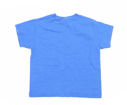Fruit of the Loom Boys Blue  Jersey Basic T-Shirt Size 5-6 Years