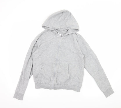 Womens UK Size XS Divided by H&M Grey Full Zip Hoodie