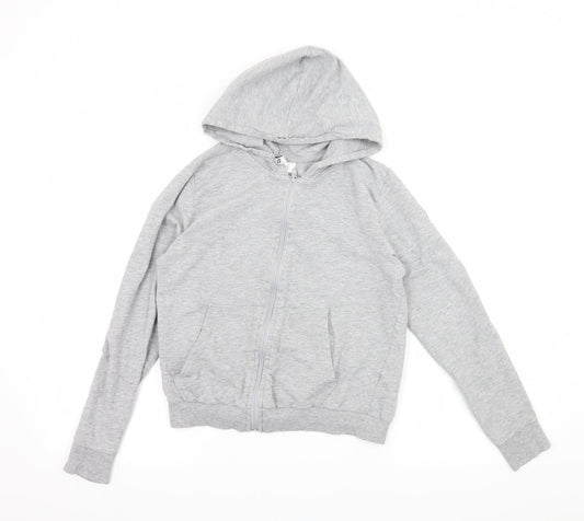 Womens UK Size XS Divided by H&M Grey Full Zip Hoodie