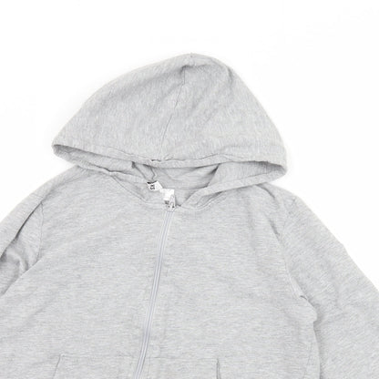 Womens UK Size XS Divided by H&M Grey Full Zip Hoodie