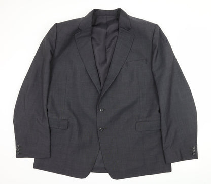 Joseph Seminaia Mens Grey   Jacket Suit Jacket Size 2XL