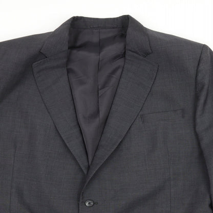 Joseph Seminaia Mens Grey   Jacket Suit Jacket Size 2XL