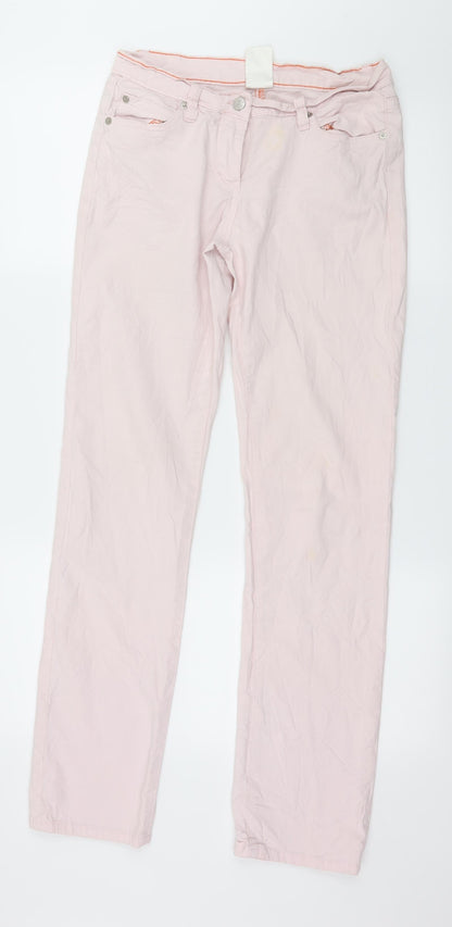 Preworn Womens Pink  Denim Skinny Jeans Size 10 L31 in