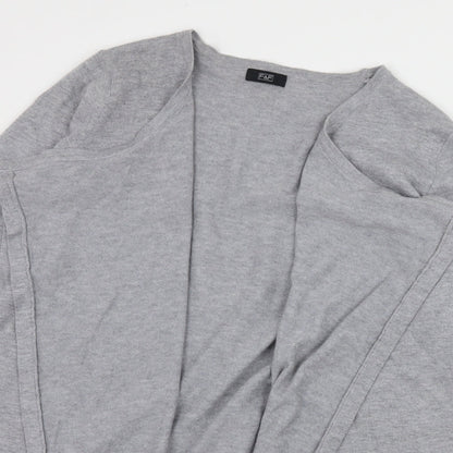 F&F Womens Grey  Knit Cardigan Jumper Size 14