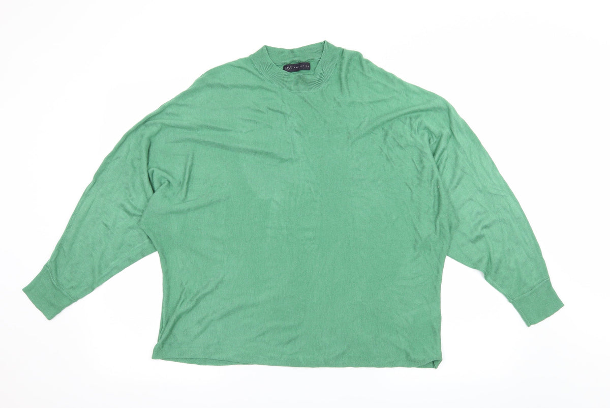 Marks & Spencer Womens Green  Knit Pullover Jumper Size L