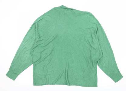 Marks & Spencer Womens Green  Knit Pullover Jumper Size L
