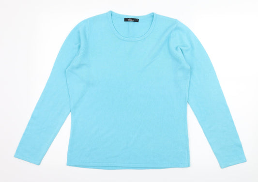 Bonmarché Womens Blue  Knit Pullover Jumper Size S