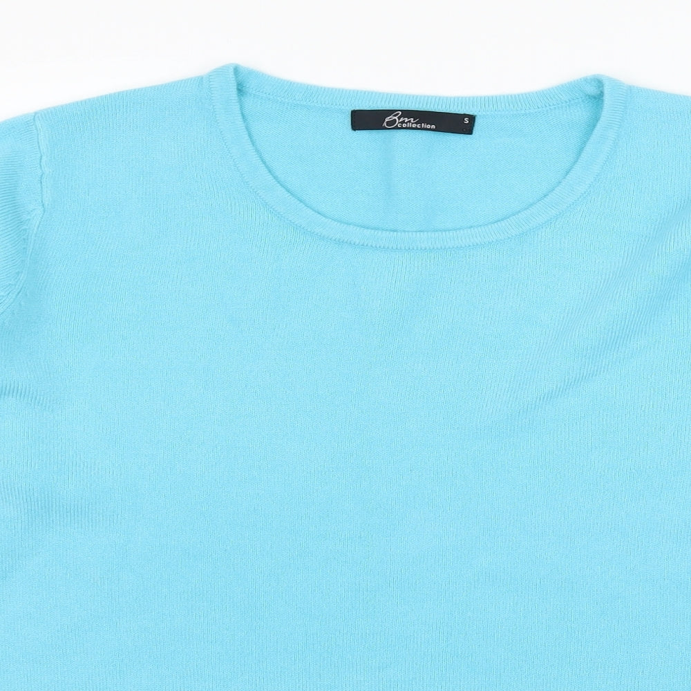 Bonmarché Womens Blue Knit Pullover Jumper Size S
