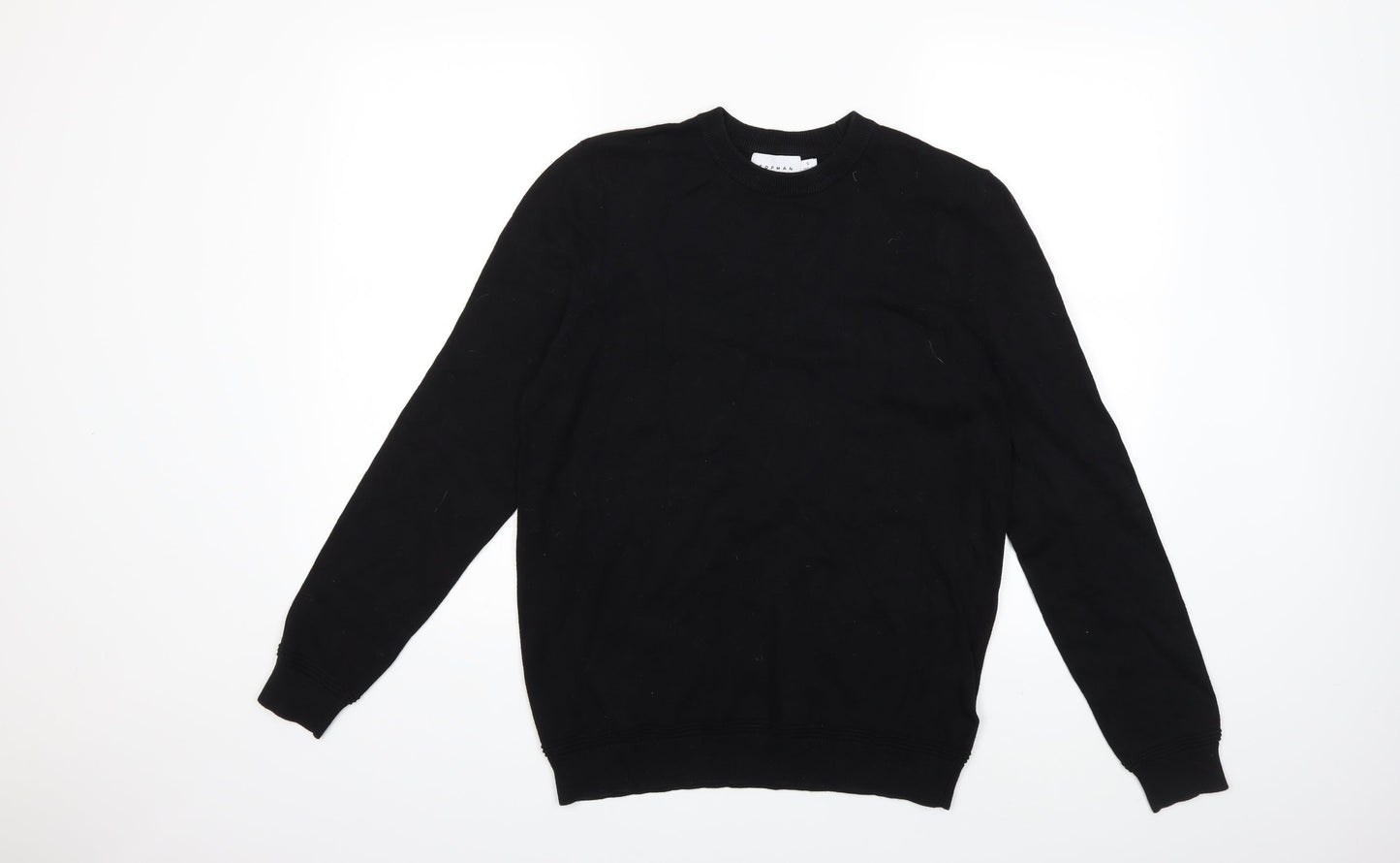 Topshop Mens Black   Pullover Sweatshirt Size S