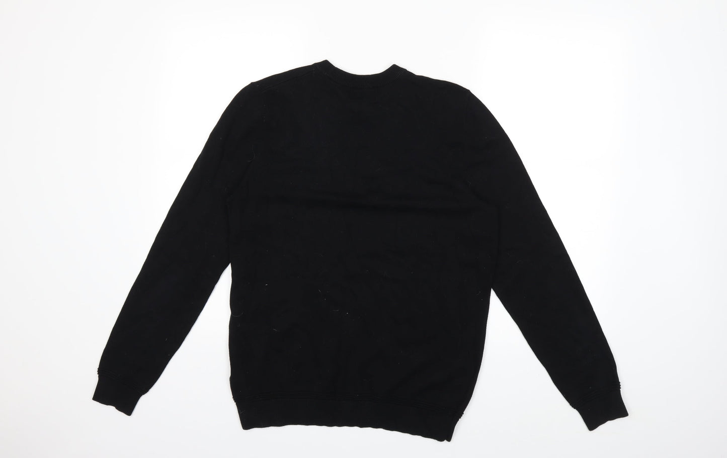 Topshop Mens Black   Pullover Sweatshirt Size S