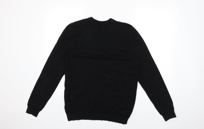 Topshop Mens Black   Pullover Sweatshirt Size S