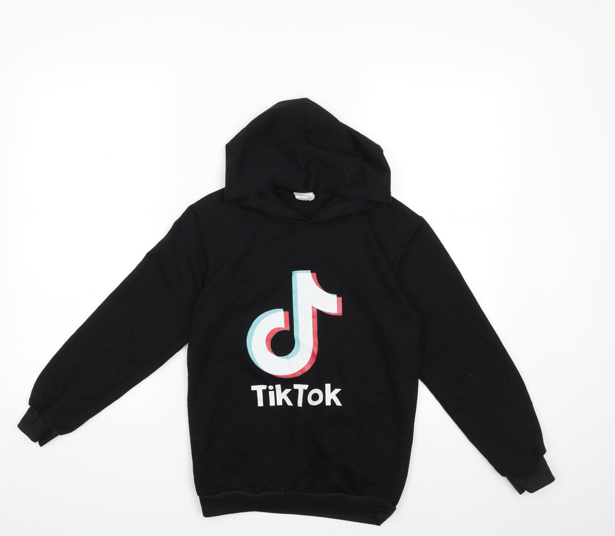 TikTok Boys Black   Pullover Hoodie Size 11 Years