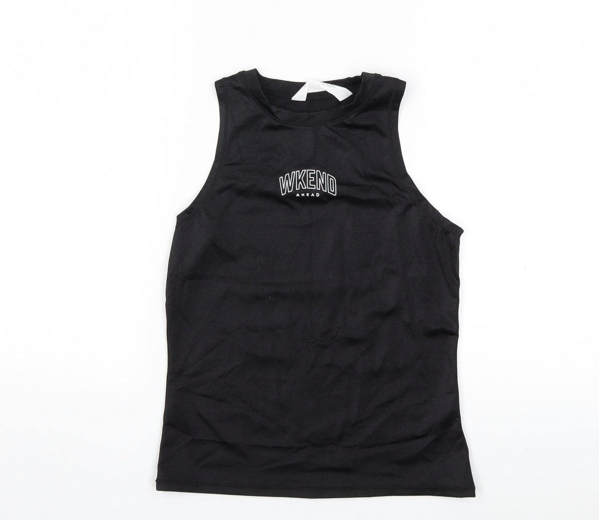 H&M Girls Black   Basic Tank Size 13 Years