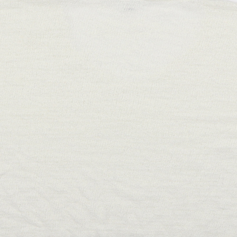 NEXT Womens White  Knit Pullover Jumper Size 18