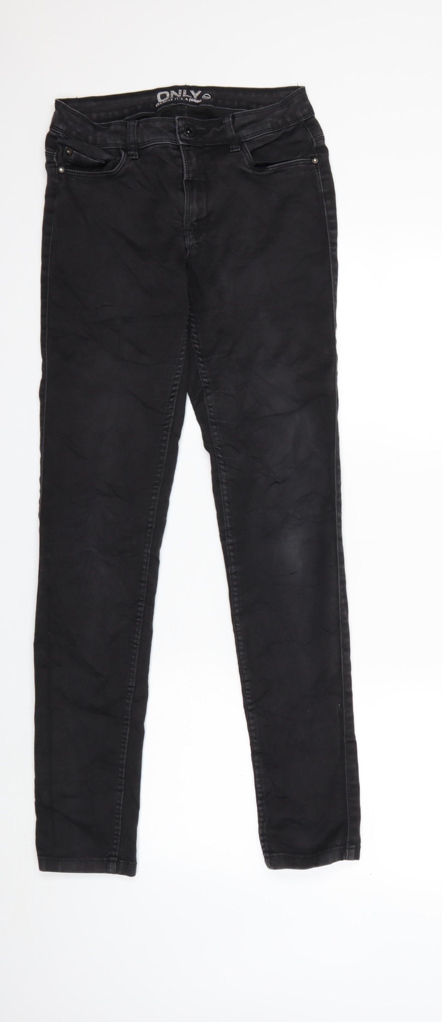 Only Womens Black  Denim Skinny Jeans Size 28 in L30 in