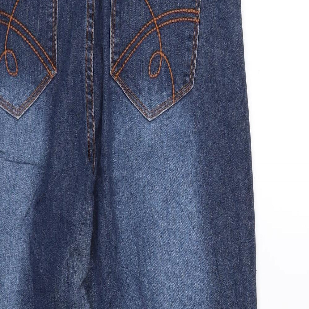 Womens UK Size 12 Janina Regular Fit Straight Blue Jeans