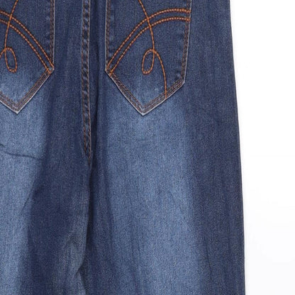 Womens UK Size 12 Janina Regular Fit Straight Blue Jeans