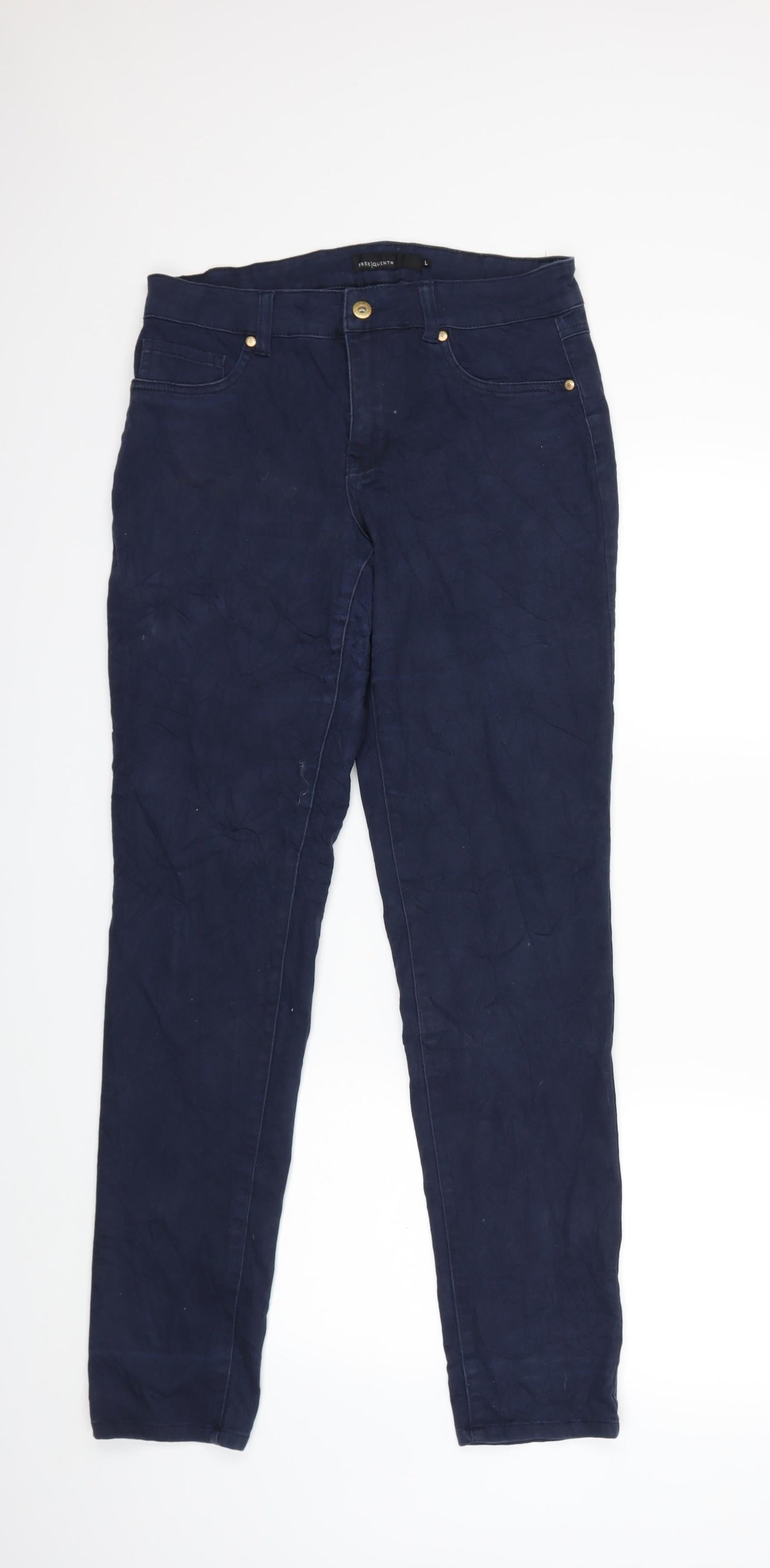 frequent Womens Blue  Denim Skinny Jeans Size L L31 in