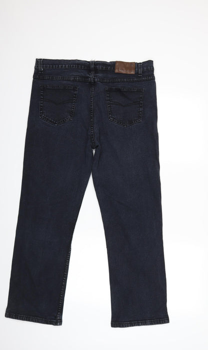 Cotton Traders Womens Blue  Denim Straight Jeans Size 36 in L26 in