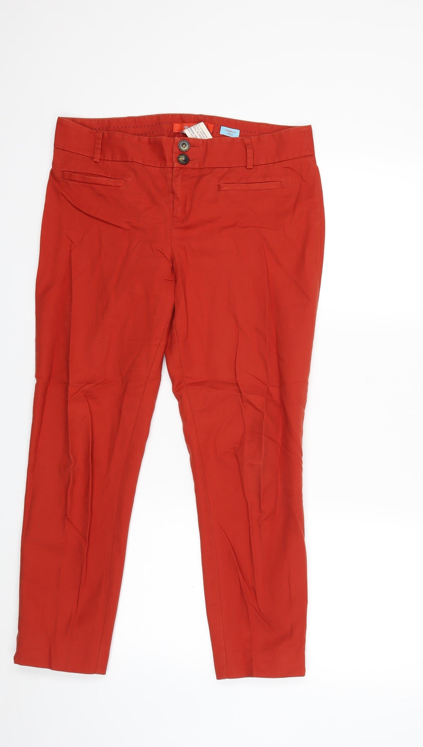 Cartonnier Womens Red   Trousers  Size 8 L25 in